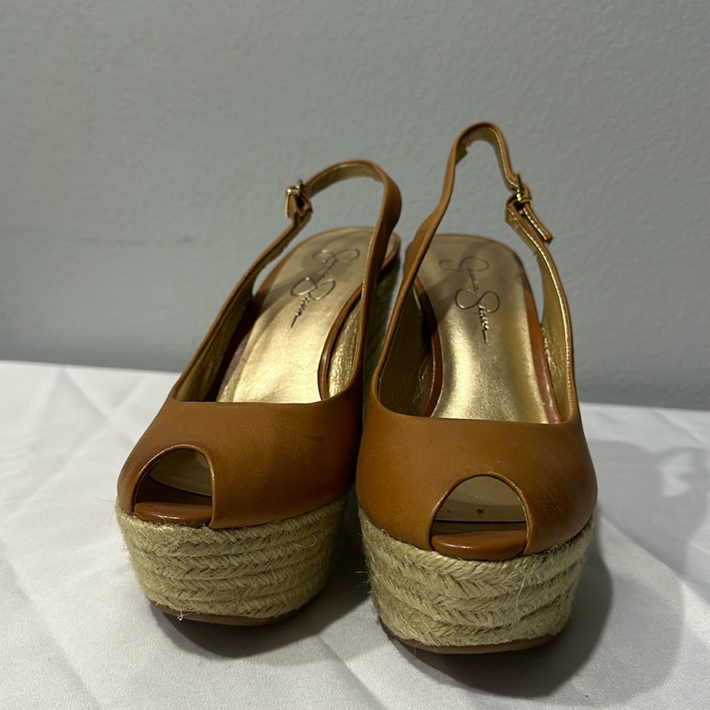 Jessica Simpson Leather Wedges